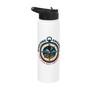 Trouvez votre prochaine aventure Scouting America Retro Compass Art Stainless Steel Insulated Water Bottle
