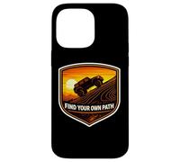 Trouvez Votre Propre Chemin 4x4 propriétaire de véhicule Tout-Terrain Club Offroad Coque pour iPhone 14 Pro Max