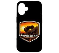Trouvez Votre Propre Chemin 4x4 propriétaire de véhicule Tout-Terrain Club Offroad Coque pour iPhone 16