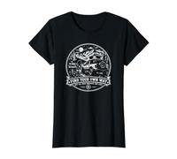 Trouvez Votre Propre Chemin Bigfoot Overlanding Adventure 4x4 Hors Route T-Shirt Graphique avec Valeur, Femme, Noir, M