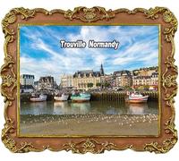 Trouville Normandie France Souvenir Touristique Aimant Réfrigérateur Décoration Aimant