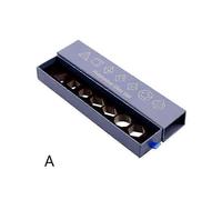 TroveMart 7 Hole Dice Box Carton Dice Case Tray DND Dice Holder Rectangle Dice Storage Organizer Jewelry Beads Box for D&D RGP Board Games