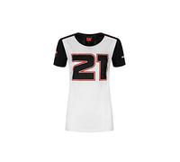 Troy Bayliss Valentino Rossi Collection T-Shirt 21 Ducati Corse pour Femme, Femme, Blanc/Noir, L