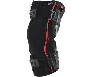 Troy Lee Designs 6400 Orthèses de genou, noir/rouge, Taille S