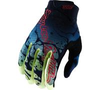 Troy Lee Designs Air Drip Gants de motocross, bleu/vert/rouge, Taille XL