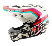 Troy Lee Designs SE5 Polycarbonate MIPS Dash Casque de motocross, Violet/Blanc, Taille XL (60/61)