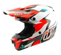 Troy Lee Designs SE5 Polycarbonate MIPS Roamer Casque de motocross, Rouge/Blanc, Taille M (57/58)