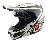 Troy Lee Designs SE5 Polycarbonate MIPS The Line Casque de motocross, Noir/Blanc, Taille XL (60/61)