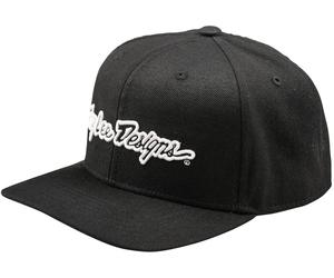Troy Lee Designs Curved Signature Casquette Snapback, noir, Taille unique