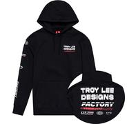 Troy Lee Designs Factory, sweat à capuche zippé S Noir/Blanc Noir/Blanc