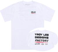Troy Lee Designs Factory, t-shirt XXL Blanc/Noir Blanc/Noir
