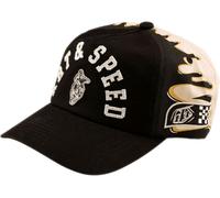Troy Lee Designs Finish Line Curved Snapback, capuchon Taille Unique Noir/Beige Noir/Beige