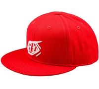 Troy Lee Designs Flat Bill Badge Casquette Snapback, rouge pour homme