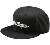 Troy Lee Designs Flat Bill Signature Casquette Snapback, noir pour homme