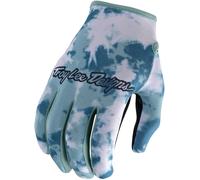 Troy Lee Designs Flowline Plot Gants de motocross, bleu clair, Taille XL