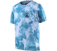 Troy Lee Designs Flowline Plot Maillot de vélo à manches courtes pour les jeunes, turquoise, taille L