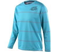 Troy Lee Designs Flowline Revert Maillot de vélo à manches longues pour les jeunes, turquoise, Taille S