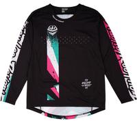 Troy Lee Designs Full Pull Sprint Kids Maillot de vélo, noir, Taille YM