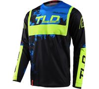 Troy Lee Designs GP Astro 2022 Maillot de motocross, noir-jaune, taille 2XL pour homme