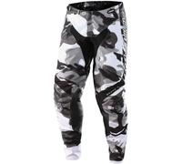 Troy Lee Designs GP Brazen Camo Pantalon de motocross, noir-gris-blanc, taille 36 pour homme