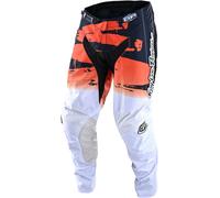 Troy Lee Designs GP Brushed Team Pantalon de motocross jeunesse, Blanc/Orange, Taille 22