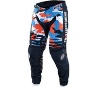 Troy Lee Designs GP Formula Camo Pantalon de motocross jeunesse, bleu/orange, Taille 24