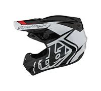 Troy Lee Designs GP Overload Casque de Motocross (Black/White,L)