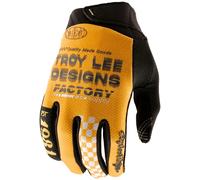 Troy Lee Designs GP Pro Factory, gants L Or/Noir/Gris Or/Noir/Gris