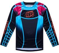 Troy Lee Designs GP Pro Framework, maillot jeune XS Noir/Bleu Clair/Fuchsia Noir/Bleu Clair/Fuchsia