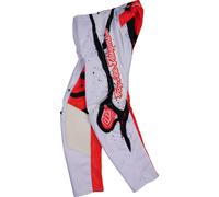Troy Lee Designs GP Pro Membrane Pantalon de motocross jeunesse, Blanc/Rouge, Taille 26