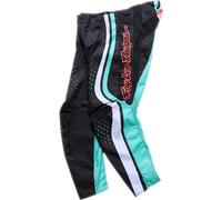 Troy Lee Designs GP Pro Roller Pantalon de motocross, noir/turquoise, Taille 34