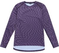 Troy Lee Designs Lilium LS Twisted Checkers Ladies Maillot de vélo, pourpre, taille S pour femmes
