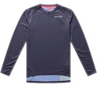 Troy Lee Designs Lilium Pro Mono Maillot de vélo féminin, carbone/bleu, Taille S