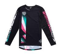 Troy Lee Designs Sprint Full Pull Maillot de vélo, noir, taille L pour homme