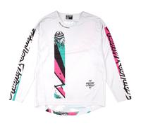 Troy Lee Designs Full Pull Sprint Kids Maillot de vélo, blanc, taille M pour des gamins