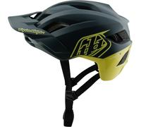 Troy Lee Designs Mips Flowline SE Badge Casque de vélo, gris-jaune, taille XL 2XL pour homme