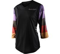 Troy Lee Designs Mischief Rugby Maillot de vélo pour dames, noir-multicolore, taille S pour femmes
