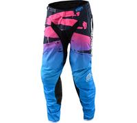 Troy Lee Designs One & Done GP Brushed Pantalon de motocross jeunesse, rose/bleu, Taille 24
