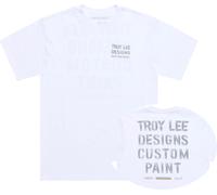 Troy Lee Designs Paint Shop, t-shirt M Blanc/Gris Blanc/Gris