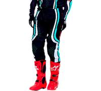 Troy Lee Designs GP Pro Roller Pantalon de motocross, noir/turquoise, Taille 38
