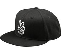 Troy Lee Designs Peace Flat Bill Snapback, capuchon Taille unique Noir Noir