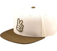Troy Lee Designs Peace Flat Bill Snapback, capuchon Taille unique Olive/Blanc Olive/Blanc