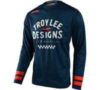 Troy Lee Designs Scout GP Ride On Maillot de motocross, bleu/orange, Taille S