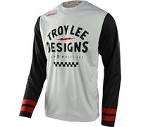 Troy Lee Designs Scout GP Ride On Maillot de motocross, gris-blanc, taille 2XL pour homme