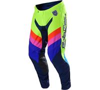 Troy Lee Designs SE Pro Mirage Pantalon Motocross, bleu-jaune, taille 28 pour homme