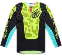 Troy Lee Designs SE Pro Myth Maillot Motocross, Noir/Néon/Jaune, Taille XL