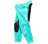 Troy Lee Designs SE Pro Solo Pantalon de motocross, blanc/turquoise/noir, Taille 32