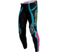 Troy Lee Designs SE Ultra Membrane, pantalon en textile 34 Noir/Turquoise/Fuchsia/Jaune Néon Noir/Turquoise/Fuchsia/Jaune Néon