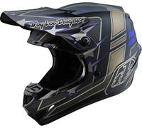 Troy Lee Designs SE4 Polyacrylite Flagstaff MIPS Casque de motocross, noir-or, taille XL pour homme