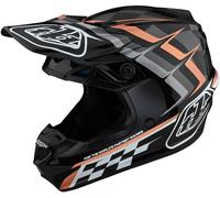 Troy Lee Designs SE4 Warped Polyacrylite MIPS Casque de motocross, noir, Taille XXL (62/63)